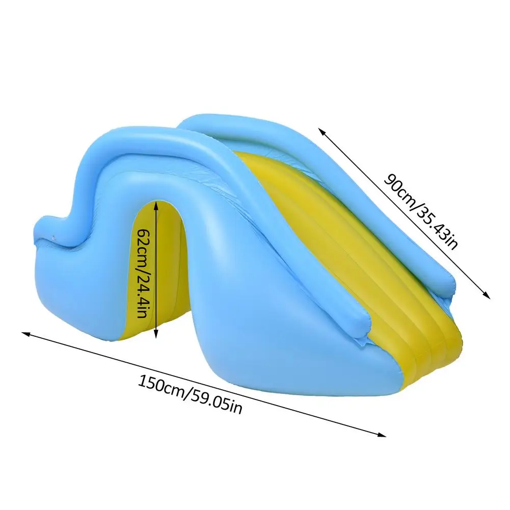 

Inflatable Waterslide Wider Steps Joyful Swimming Pool Supplies Kids Water Play Recreation Facility PVC Inflatable Water Slide