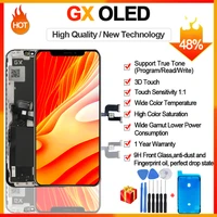 for iphone 11 pro max display x xs screen gx soft oled hard 3d touch true tone pantalla for iphone x xr 11pro max 13 lcd screen