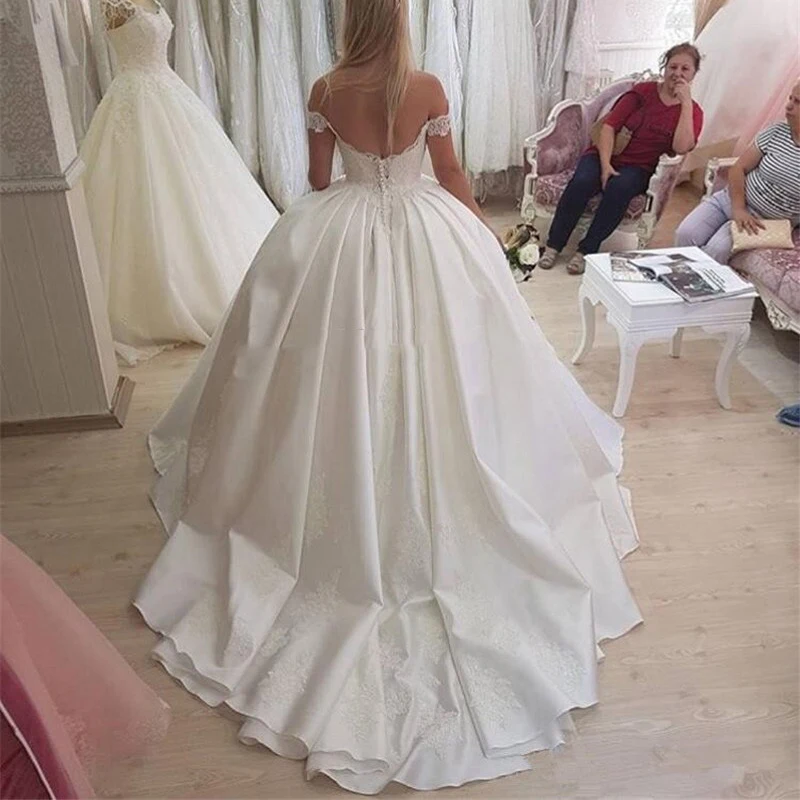 

Lover Kiss Ball Gown Wedding Dress 2021 Plus Size Bridal Gowns Lace vestidos de noiva Sweetheart for women