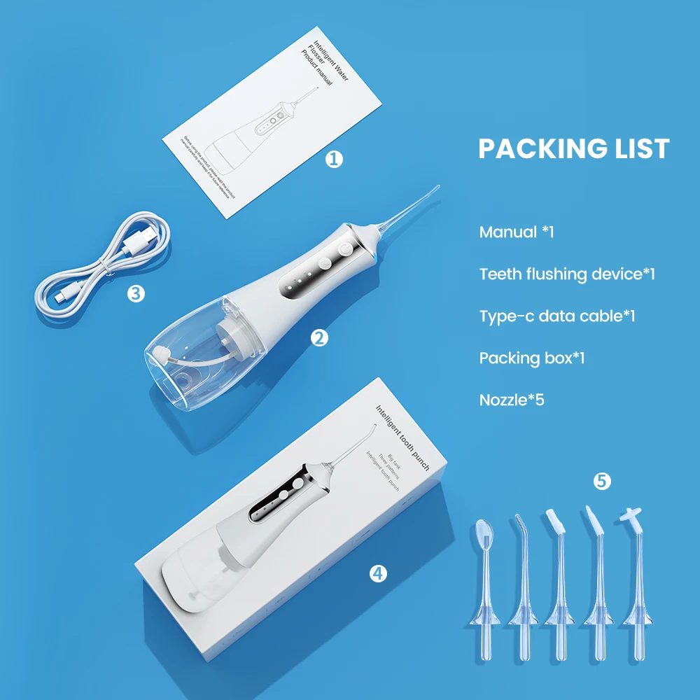 Стоматологический Ирригатор GAIATOP Перезаряжаемый USB-прибор для чистки зубов |