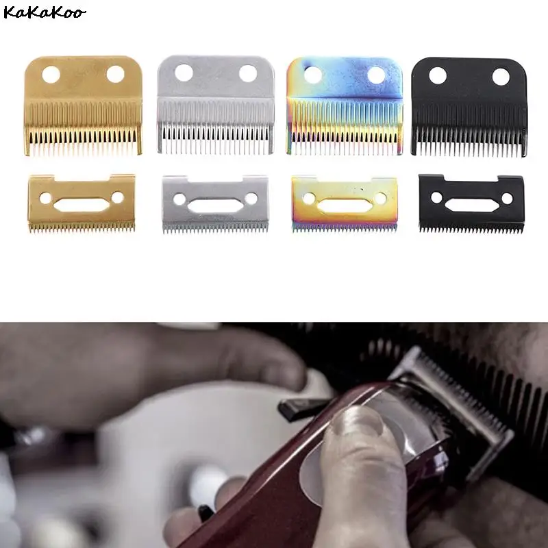 

2-Hole Hair Clipper Blade Rainbow Color Silver Color Golden Color Replace Blade W-2 For Professional Clipper