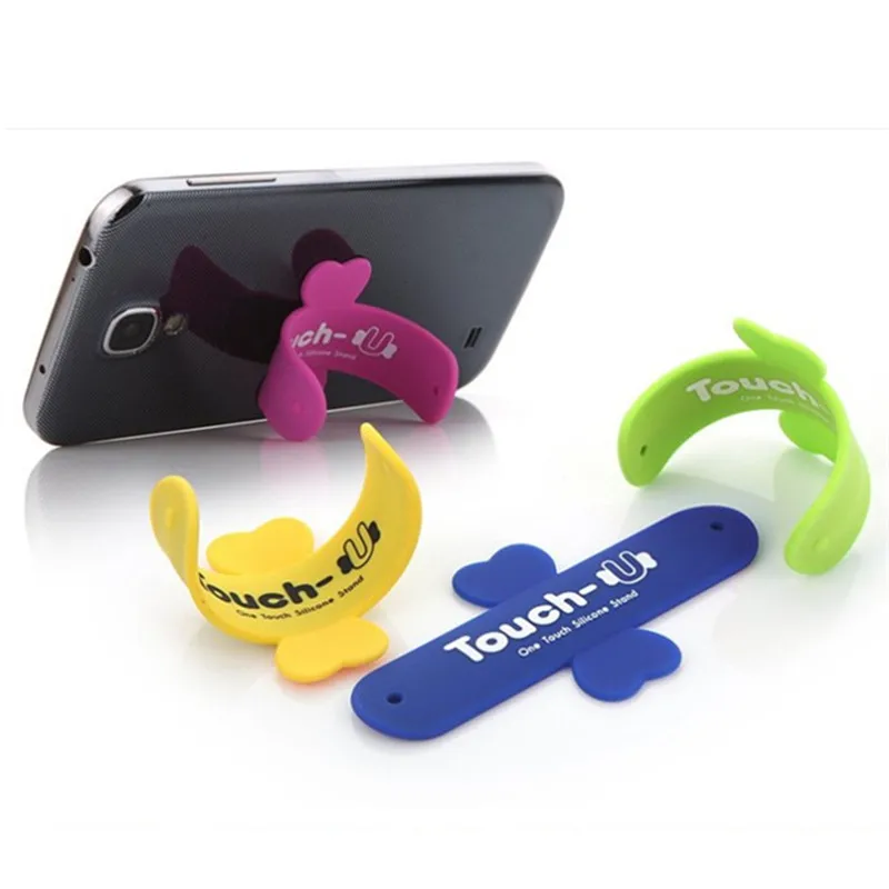 Gourde 3Pcs/5Pcs/10Pcs Touch U Mini Silicone Holder For iPhone X 6 7 8 Universal Portable phone holder for Samsung Huawei Xiaomi | Мобильные