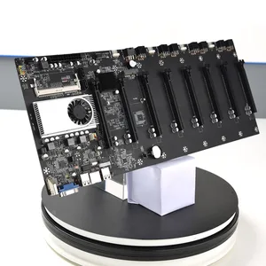 onboard 1037u cpu hm77 chipset vga hdmi 8 gpu bitcoin motherboards for miner pci e 16x cryptocurrency mining btc motherboard free global shipping
