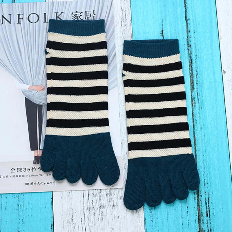 2 пары летних носков мужская и женская одежда Полосатые Носки с рисунком пять