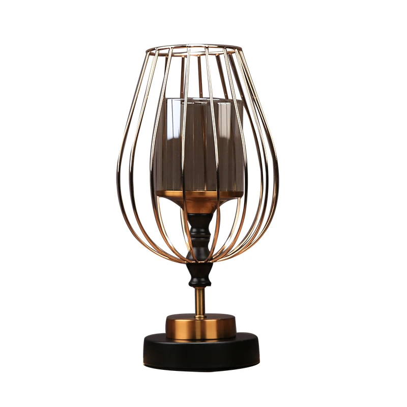 

Big Modern Metal Candle Holder Table Cups Gold Outdoor Geometric Vintage Lantern Garden Decoracion Hogar Home Decor BY50ZT