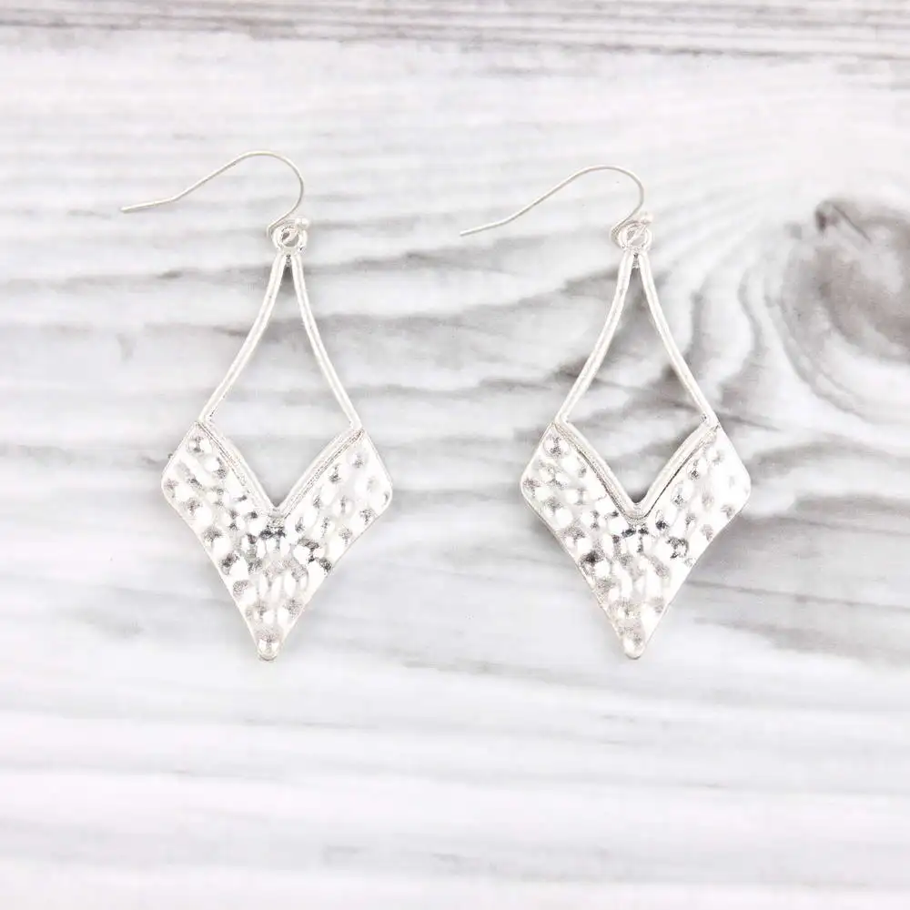 Handmade Hammered Metaillic Arrow Heads Dangle Drop Earrings for Women Chic Trendy Geometry Arrowhead | Украшения и аксессуары