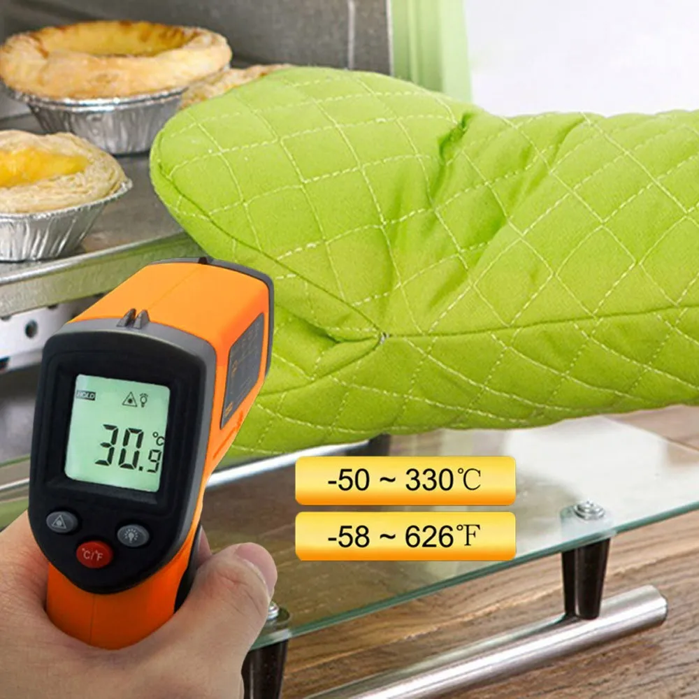 От-50 до 330℃бесконтактный лазерный ЖК-дисплей ИК инфракрасный цифровой C/F выбор температуры поверхности термометр пирометр Imag