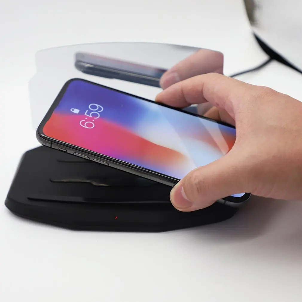 Многофункциональный кронштейн HUD с 3 катушками стандарта QI беспроводное быстрое