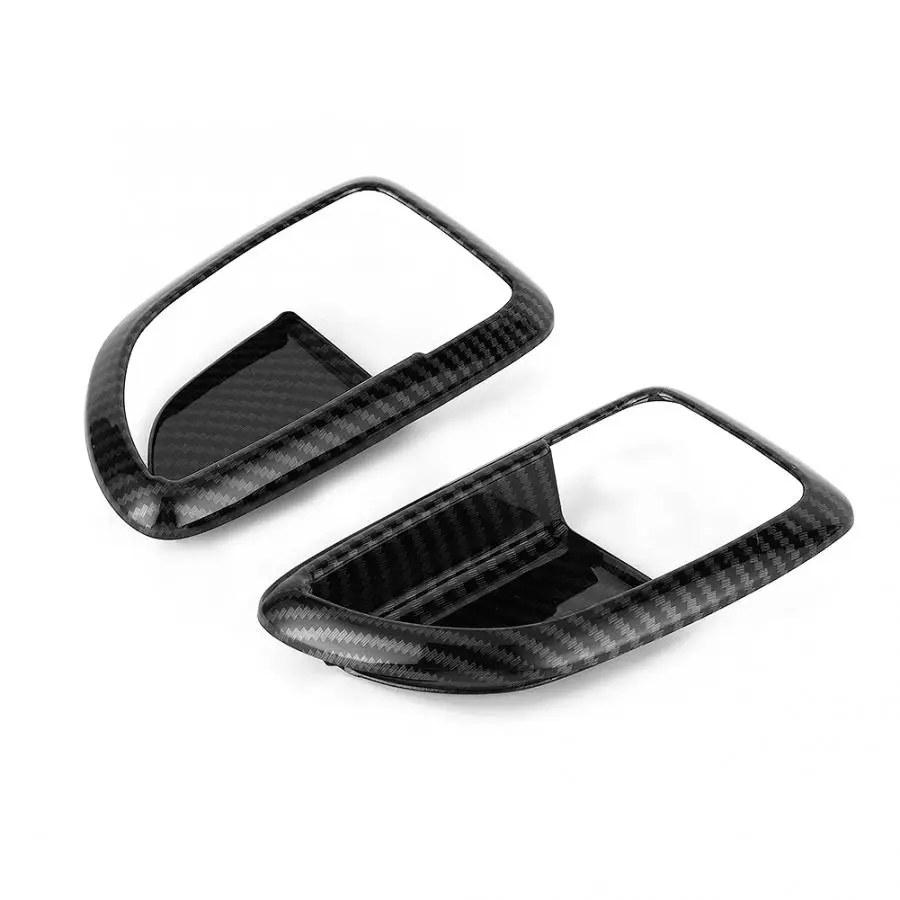 Внутренняя отделка дверной ручки в стиле углеродного волокна 2 шт. подходит для