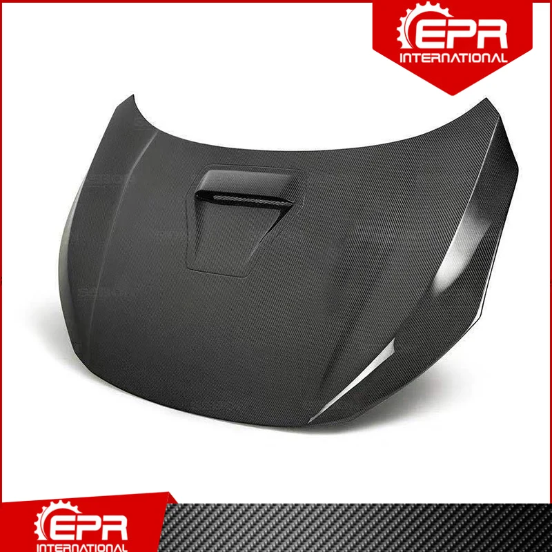 Для Civic FK7 5Door 2017+ Хэтчбек JDM TR Стиль Углеродного Волокна / Стекловолокно Облицовка Капота Комплект Обвеса Доводчик FRP Боннет Гонки на.