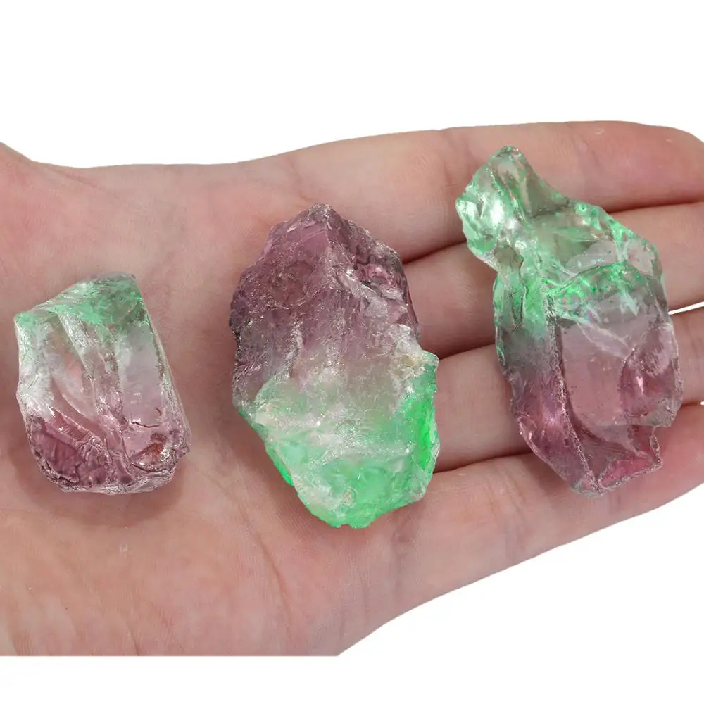 1 партия (230 г) фиолетовый и зеленый с титановым покрытием Натуральный горный