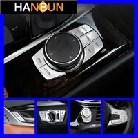 car multimedia buttons steering wheel buttons cover trim for bmw 5 series g30 g38 car door unlock stickers interior accessories