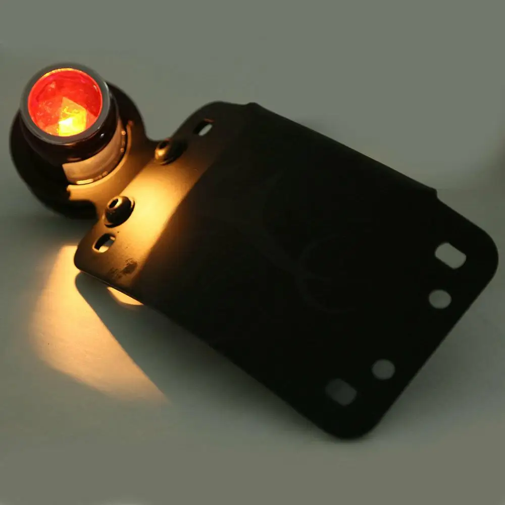 Изогнутый вертикальный кронштейн для задсветильник номерного знака мотоцикла