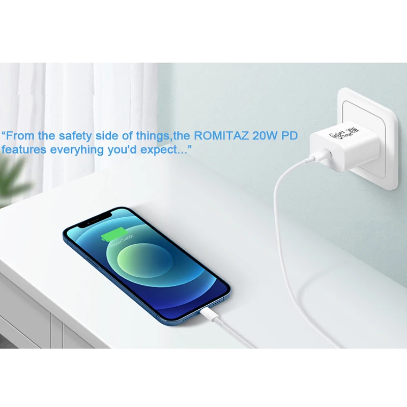 Адаптер для быстрой зарядки iphone 12 pro max 13 11 зарядное устройство с европейской