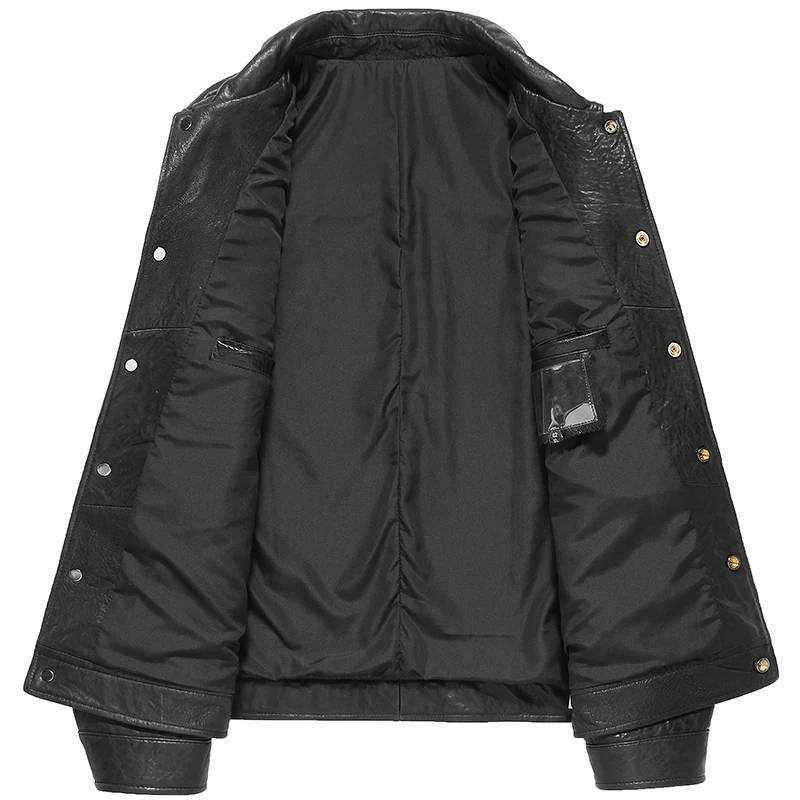 

JCHB 2021 High Quality Genuine Leather Jacket Men 100% Sheepskin Mens Leather Jackets and Coats Spring Autumn Hommes Veste Pph3