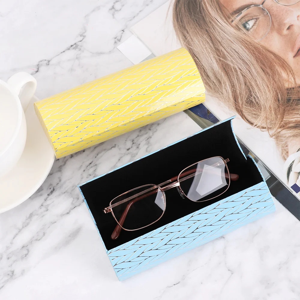 Новинка 2019 модный футляр для очков из твердой кожи с магнитной застежкой женский