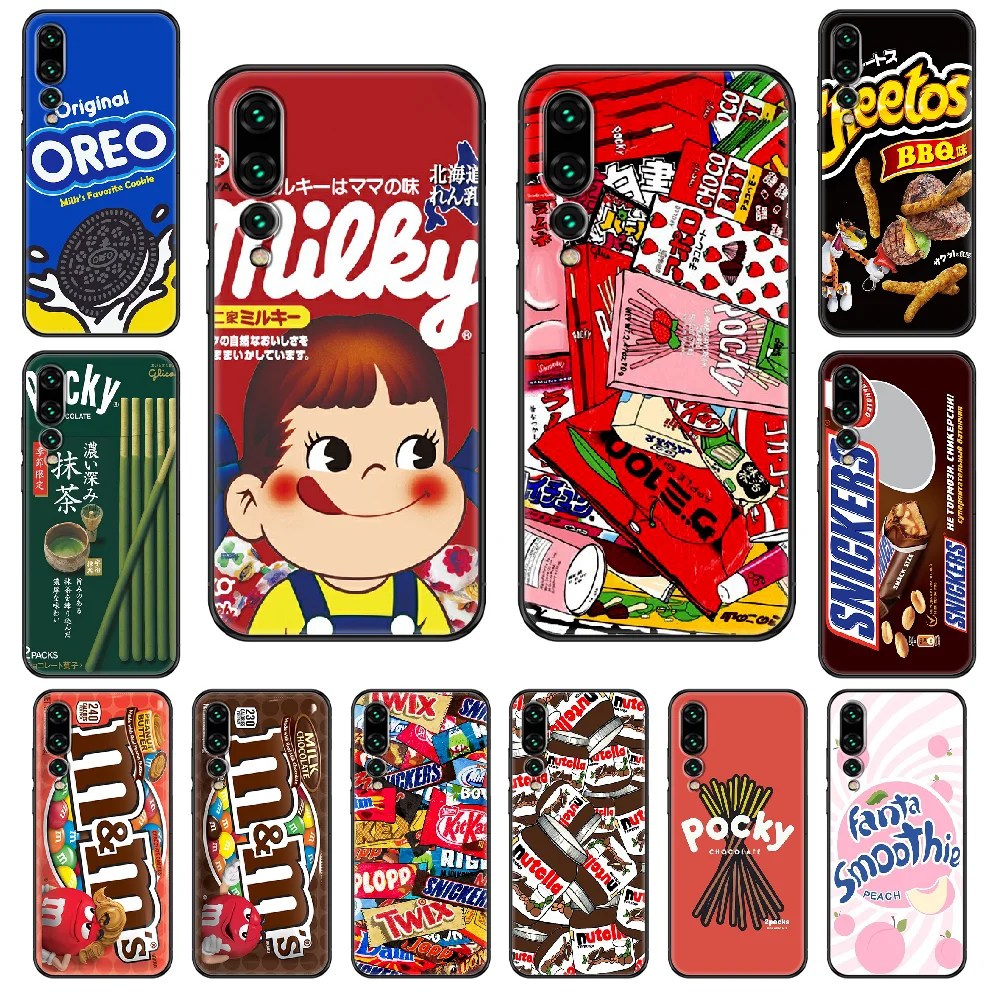 Молока и напитки печенье cheetos чехол для телефона Huawei P 8 10 20 30 Смарт плюс 2019 Z Lite рro