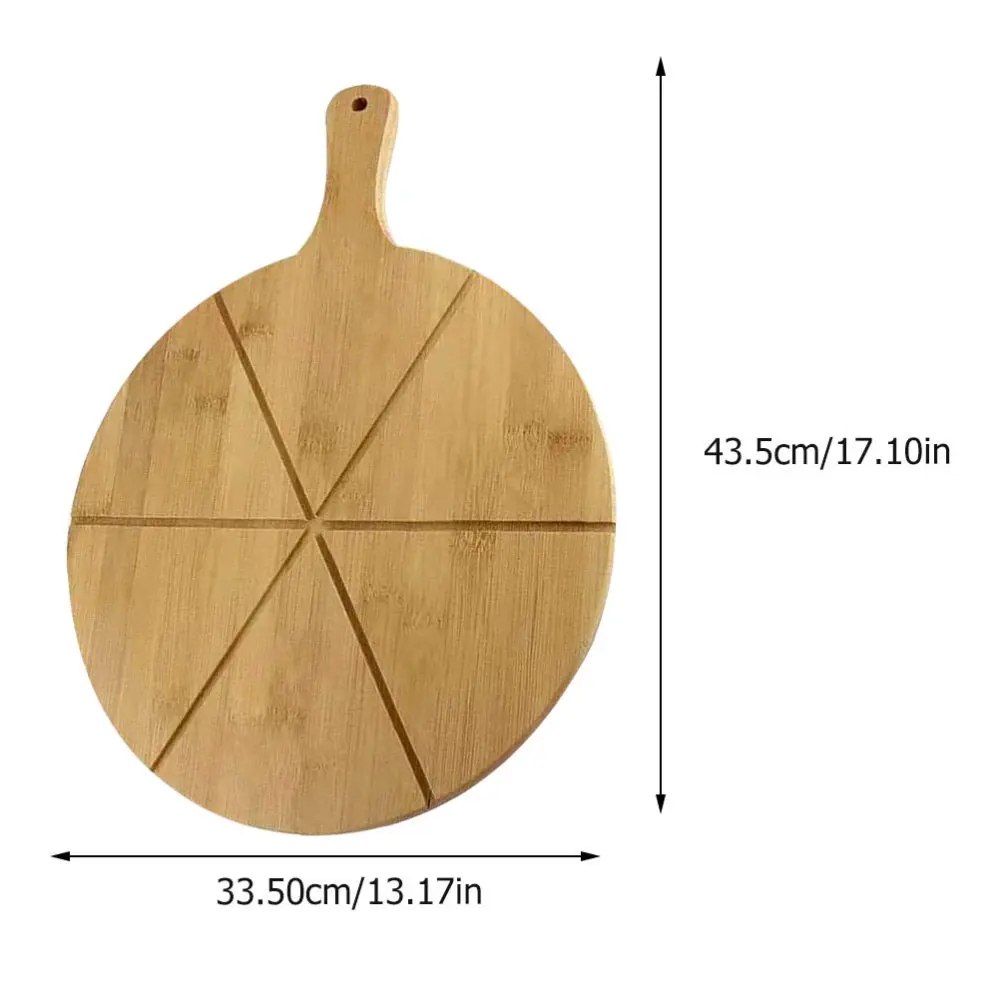 

1Pc Natural Wooden Food Plate Creative Pizza Sushi Serving Tray Random Color