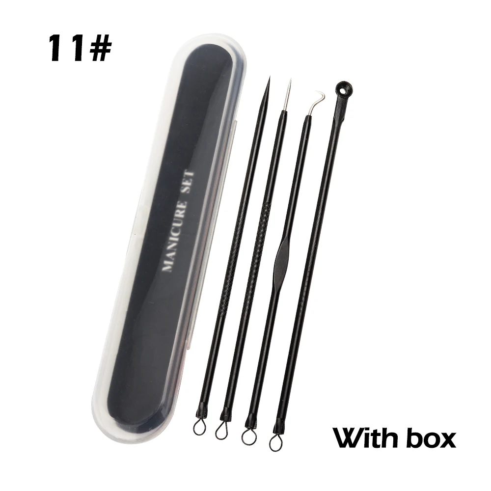 4 шт. Нержавеющая сталь маска для удаления угрей иглы Набор инструментов