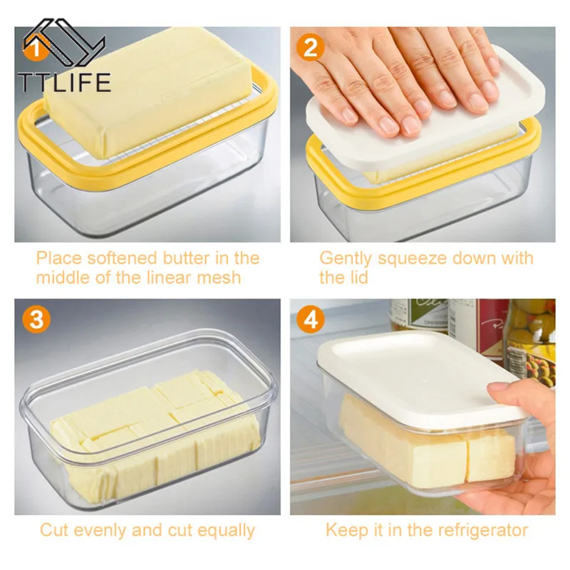 

TTLIFE Details about 2 in 1 Butter Saver Keeper Case Butter Container Storage Case Kitchen preservation accessories
