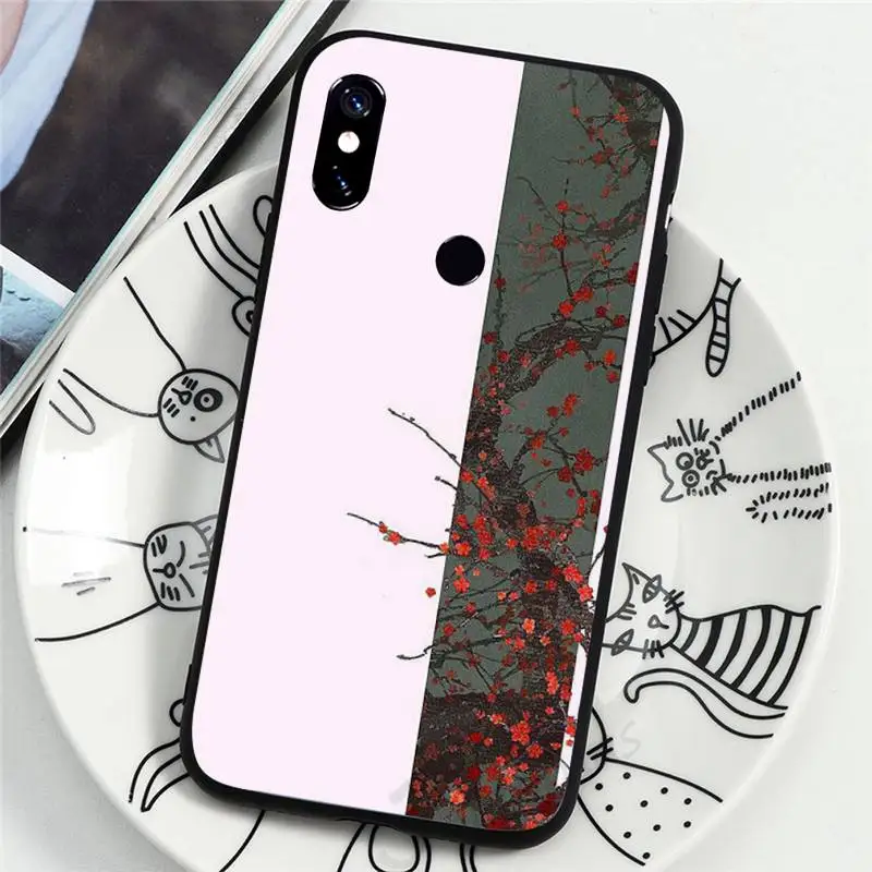 

Chinese retro Flower Phone Case For Xiaomi Redmi note 7 8 9 t k30 max3 9 s 10 pro lite