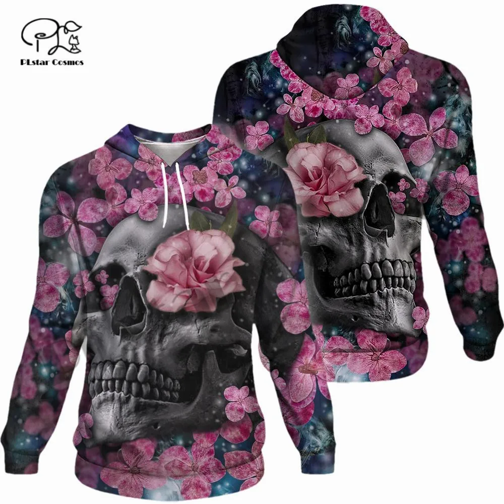 

PLstar Cosmos 3Dprint Newfashion Skull Gothic Harajuku Pullover Streetwear Funny Unique Unisex Casual Hoodies/Sweatshirt/Zip Q-4