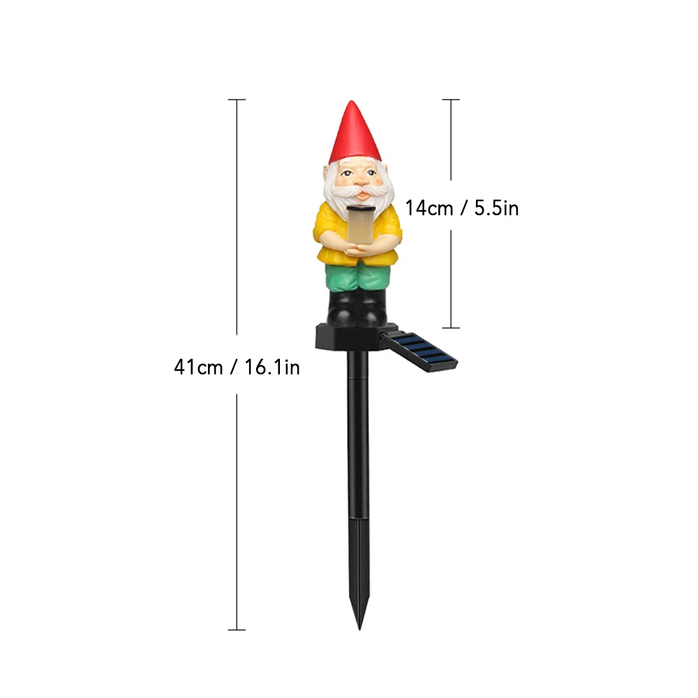 Водостойкий светильник на солнечных батареях Рождество Санта Клаус рассвет