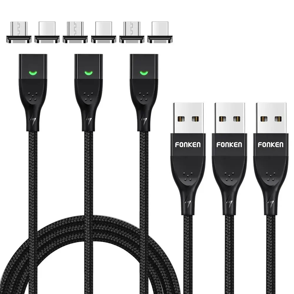 USB Type C Магнитный кабель быстрое зарядное устройство провод магнит Быстрая