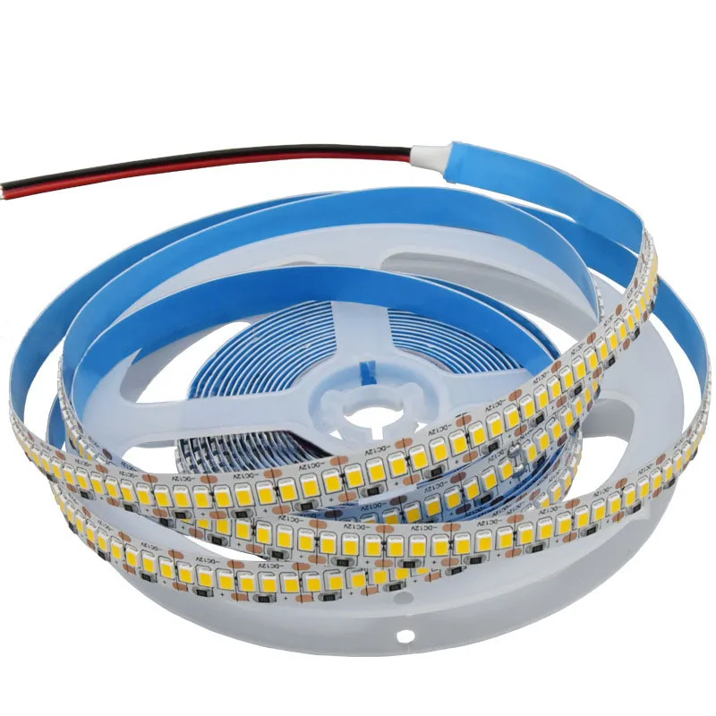 Светодиодная лента 12 В 24 2835 240LED/m 5 м гибкая светодиодная светильник супер яркий