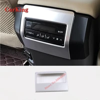 car back rear air condition outlet vent frame abs matte car styling accessories for toyota land cruiser prado 150 2010 2017