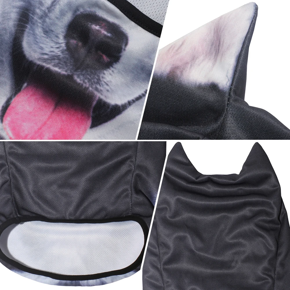 Забавная Балаклава с объемными ушками животных, Skullies Beanies, дышащая маска для лица, кошки, собаки, панды, лисы, Хаски, шапка для мужчин и женщин, защита для лица