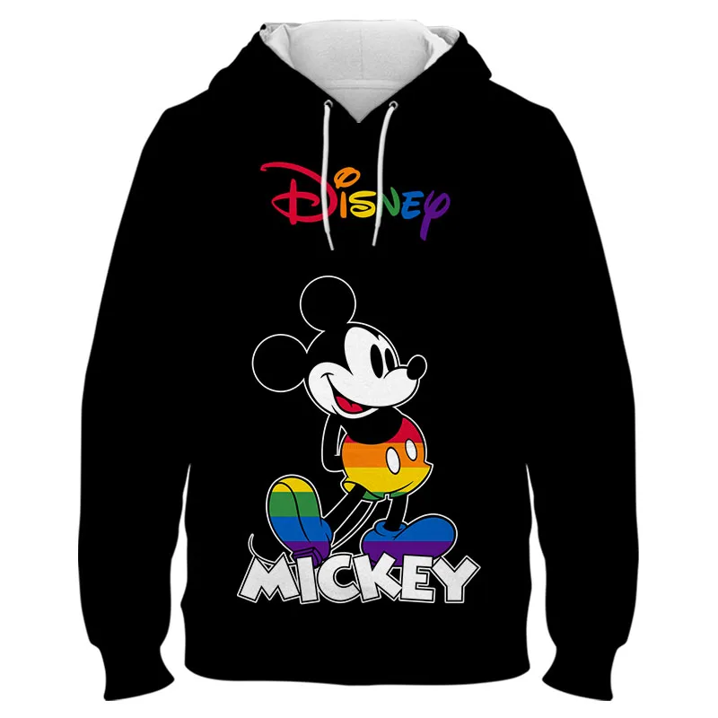 

New Funny Mickey Mouse Hoodies Men Women Children Anime Sweatshirts Cool 3D Print Pullover Boy Girl Kids Fashion Casual Clothing