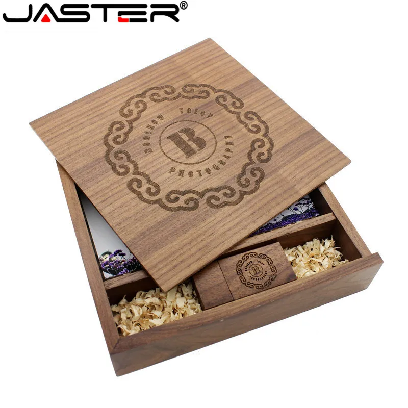JASTER клиент логотип клен фото уникальный Альбом usb + коробка флэш накопитель 4 ГБ 16