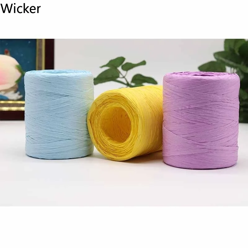 Natural Raffia Straw Yarn Cool Ventilate Hand Crocheting for Handmade Hats Bags Toys Diy Eco-friendly Knitting Thread | Дом и сад