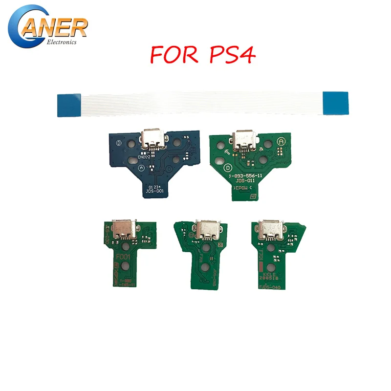 

50sets14Pin 12 Pin Charger Ribbon Cable For PS4 Pro Controller JDS-040 001 030 055 011 USB Charging Board Socket Circuit