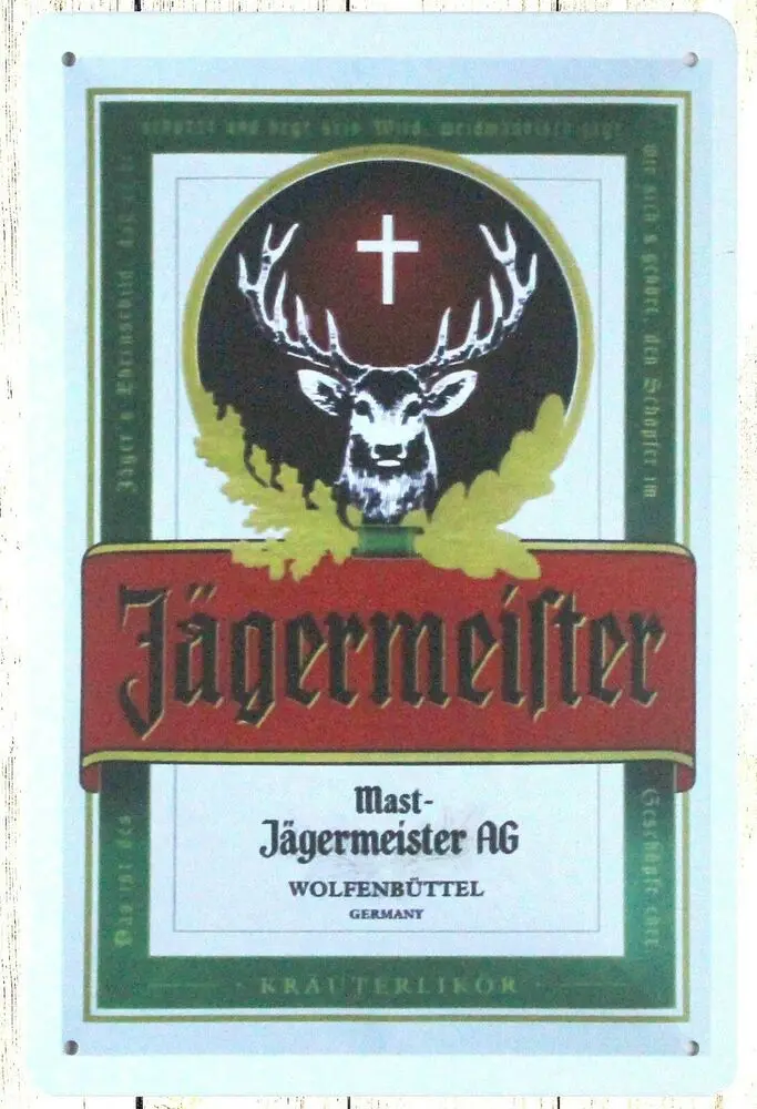 Jagermeister Олень пиво Вино отель Бар металлический знак дом аксессуары|Таблички и