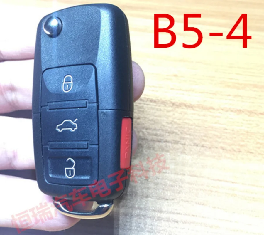 

Black Color for VW B5 Style Universal Remote Key Fob 2 3 4 Button for VVDI Key Tool B5-2 B5-4