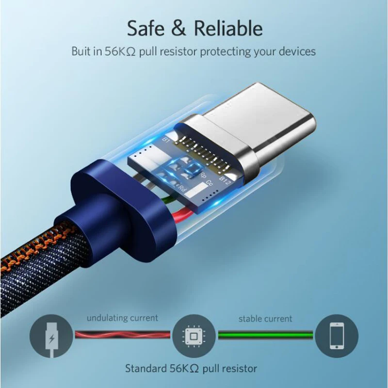 USB кабель K·STUCNE с разъемом Type C длина 1 2 м|Зарядные устройства для телефонов| |
