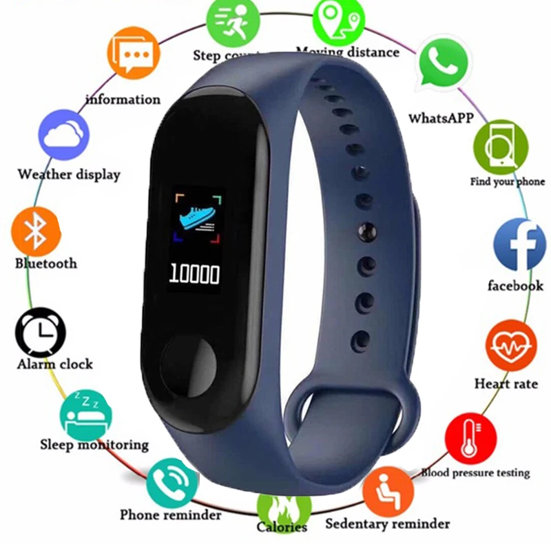 Smart Band Watch Bracelet Wristband Fitness Tracker Blood Pressure Heart Rate watches Women Dropshipping 2019 | Наручные часы