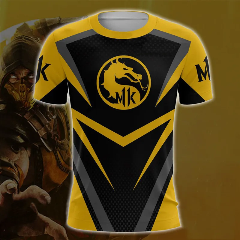 T-shirt A Mmoral Kombat X Sub-Zero Scorpion футболка Косплей Костюм Мужской Женский толстовки с капюшоном на молнии свитера mmoral Kombat толстовки куртки - Цвет: T-shirt A
