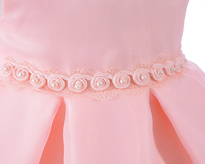 Платье с цветочным узором для девочек розовый наряд подружки невесты на свадьбу