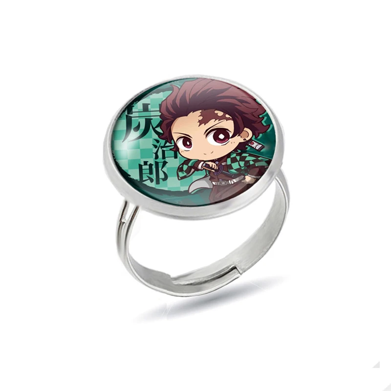 Аниме Demon Slayer Kimetsu No Yaiba Kamado Tanjirou Косплей кольцо реквизит Nezuko из нержавеющей стали