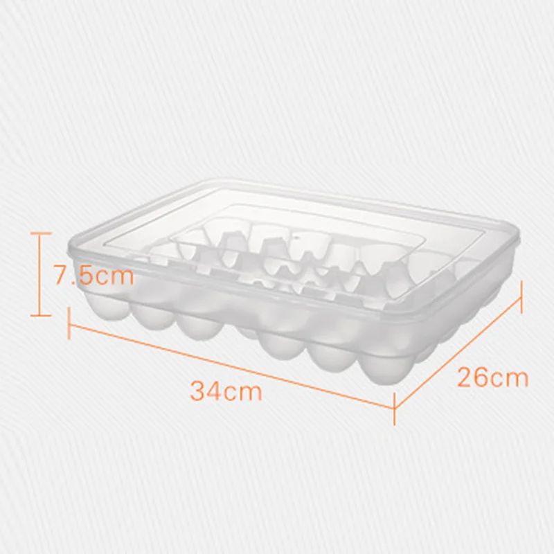 

34 Grids Egg Storage Box Egg Tray With Lid Kitchen Refrigerator Egg Box Egg Drop Rack Egg Storage Boxes Fridge Egg Organizer