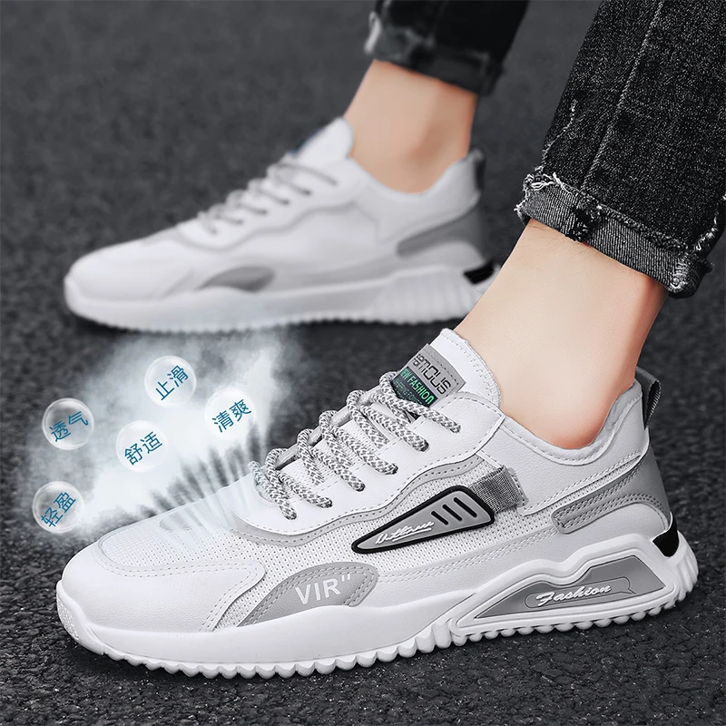 

2021 Summer Men's Comfortable Breathable Mesh Sneakers Youth Simple Fashion Trend All-match Outdoor Casual Shoes Men's Shoes