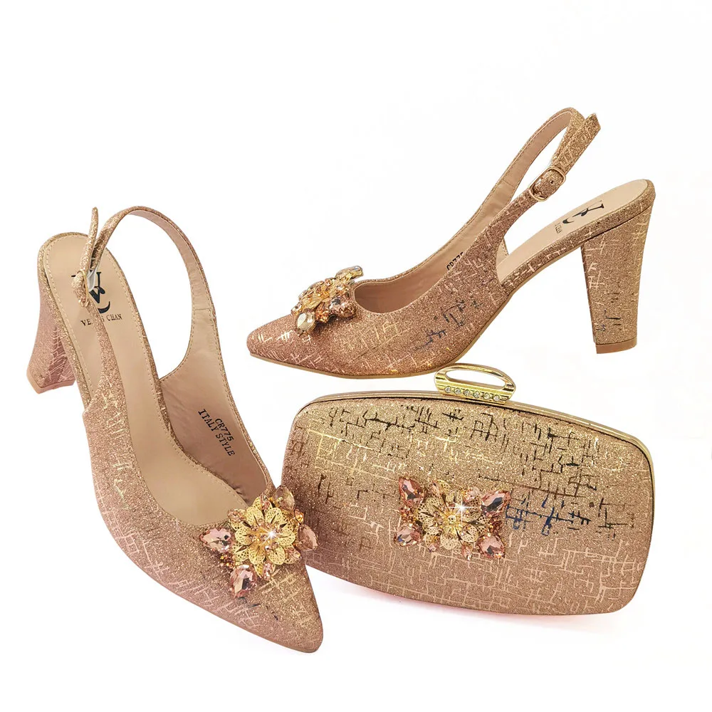 Doershow хорошая цена африканская Свадебная обувь Итальянская с подходящими сумками