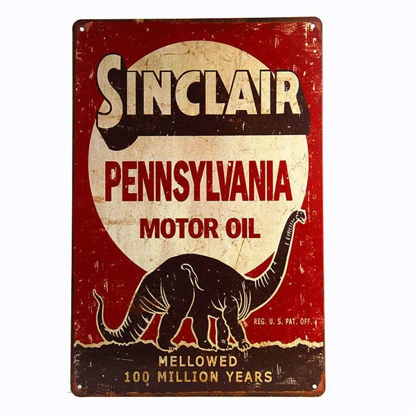 

Vintage Tin sign BP 7 up Rooster Coffee Garage Art Posters Wall Plaque Garage Bar Rustic Home Decor Man Cave