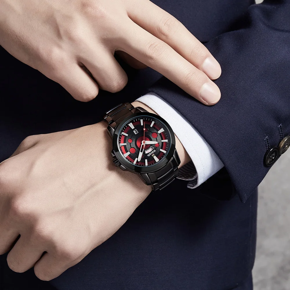 

Montre Homme 2021 SWISH Luxury Brand Quartz Wristwatches Stainless Steel Luminous Sports Clocks Fashion Military Watch with Date