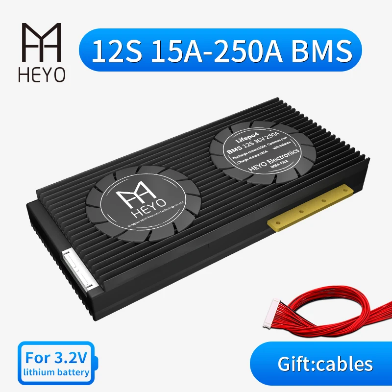 HEYO Lipo 12S 36V 15A 30A 40A 60A 80A 100A водонепроницаемый BMS для литиевой батареи Lifepo4 PCM с