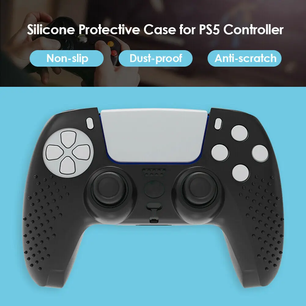 

Силиконовый защитный чехол с нескользящей ручкой для ps5