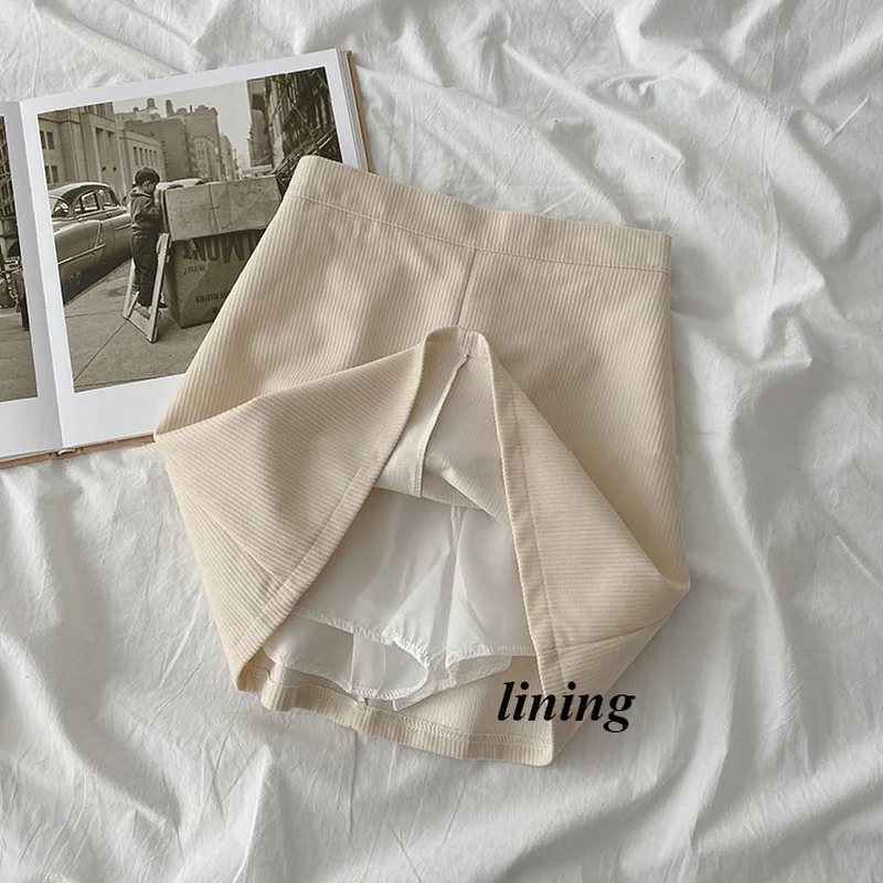 

Skirts Women Solid High-waist A-line Mini Simple Fashion Elegant Faldas Mujer Bodycon Chic Korean Casual Chic Ladies New Bottom